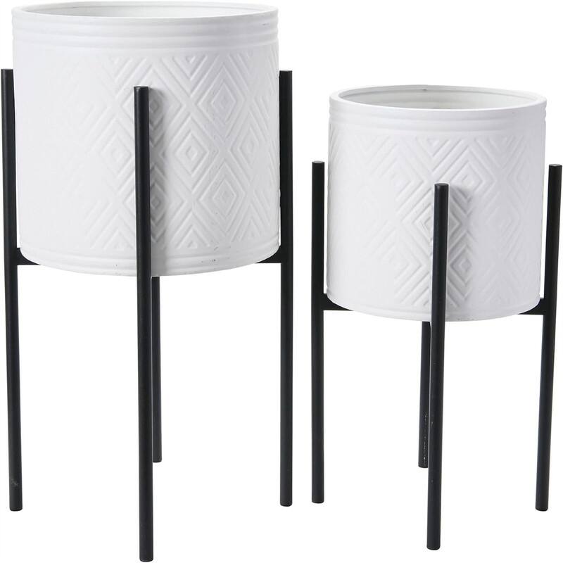  Metal Planters with Stands