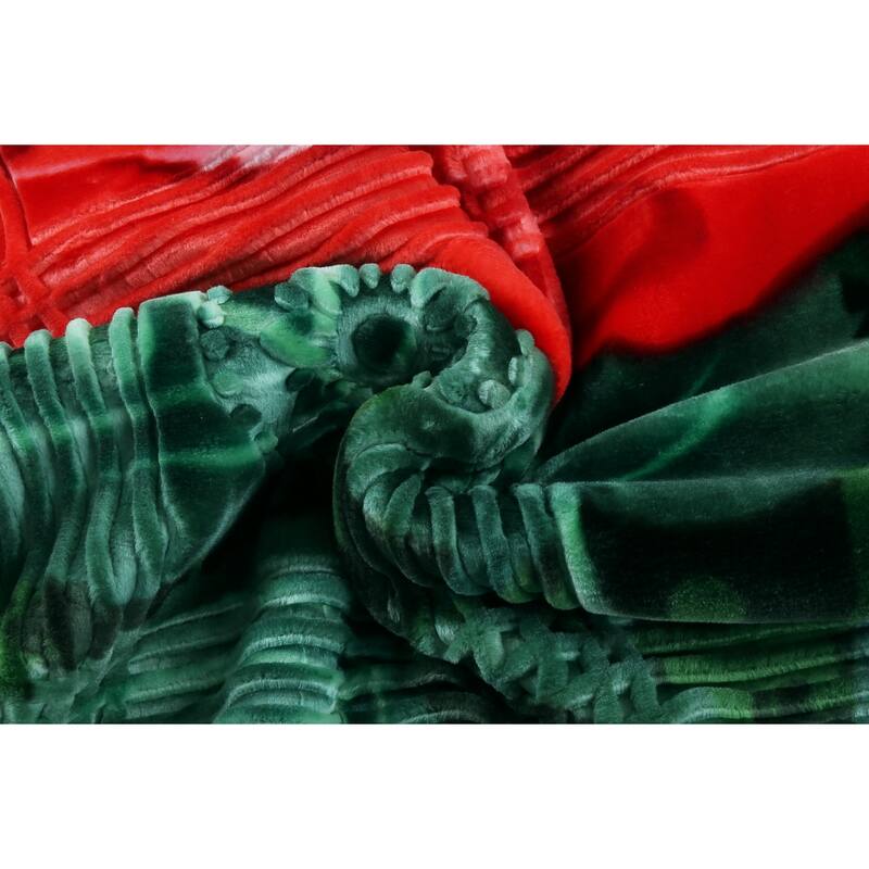 Empyrean Velvet 2 Ply Heavy Reversible Printed Raschel Blanket