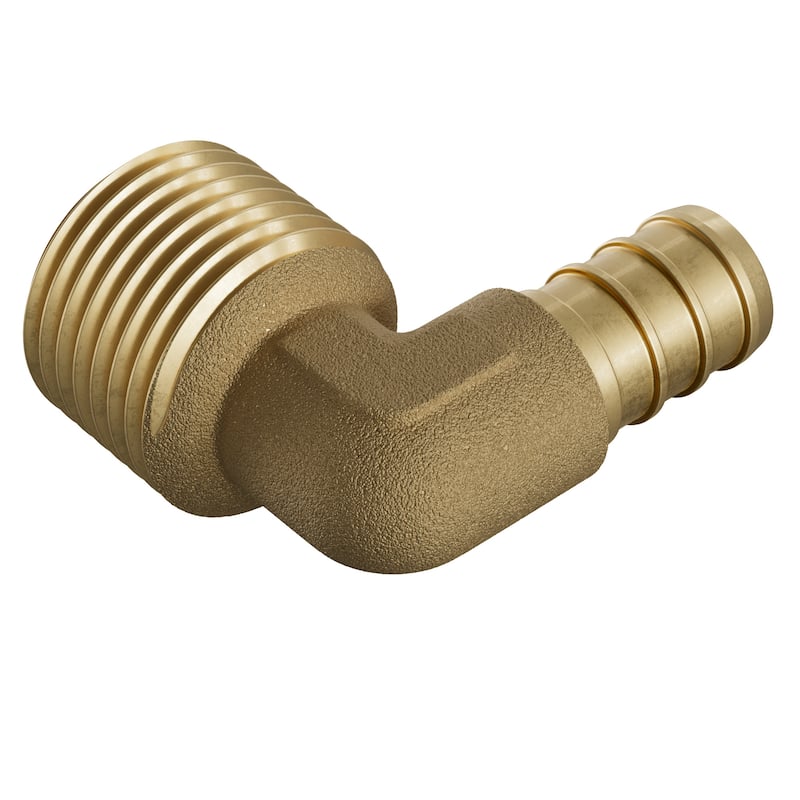 Jones Stephens C76013LF 1/2" MIP Metal PEX 90° Elbow