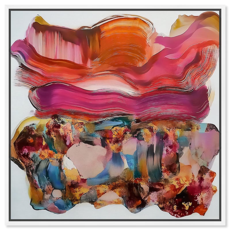 Flow State II Canvas by Art Remedy - 30" x 30" - White