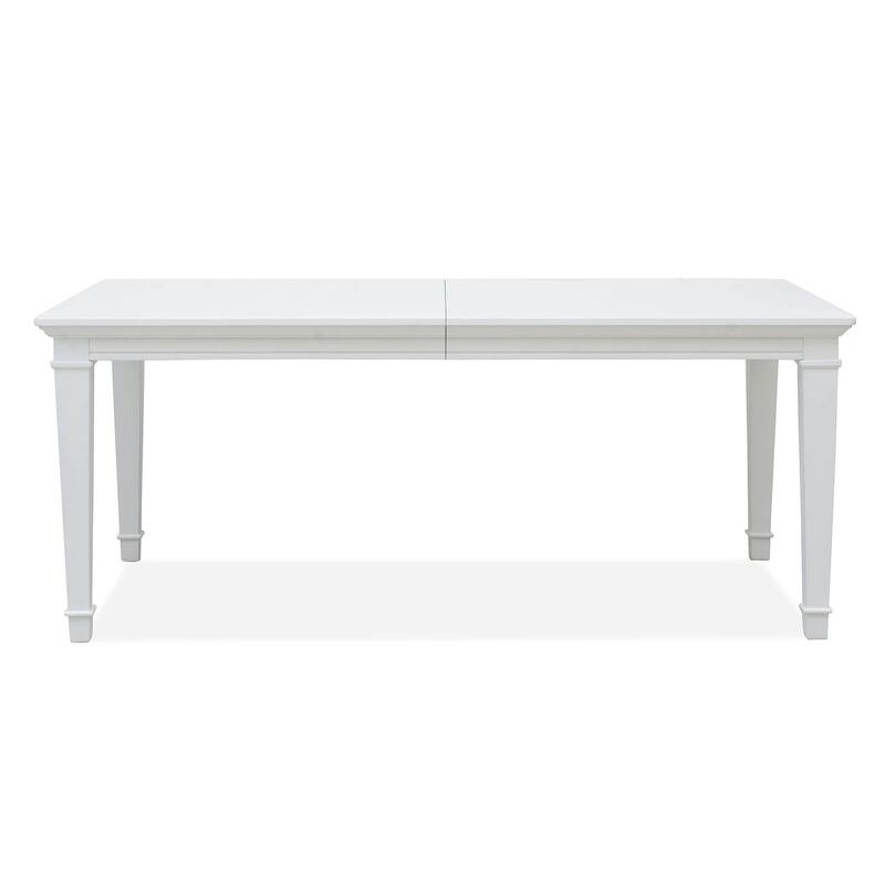 Magnussen Home Charleston White Dove Extendable Rectangular Dining Table - 38''W x 72''D x 30''H