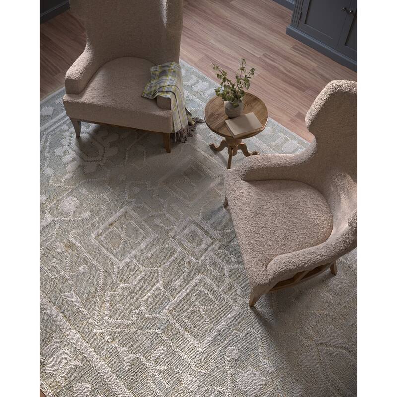Momeni Nirvana Hand Woven Wool and Jute Medallion Area Rug