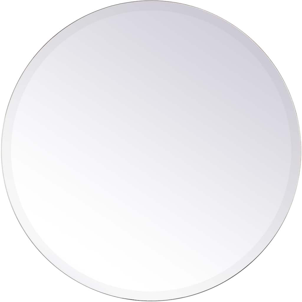 Elegant Lighting Gracin 24" Diameter Circular Flat Frameless Bathroom
