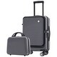 preview thumbnail 30 of 51, Carry-on Luggage 20 Inch Front Open Luggage Lightweight Suitcase Grey