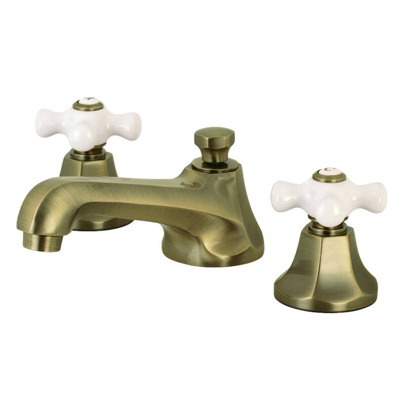 Metropolitan 8 in. Widespread Bathroom Faucet - Antique Brass