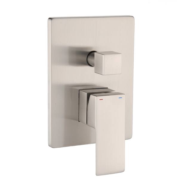 10 Inch Wall Mount Shower System Shower Combo in Brushed Nickel - 10*14.57