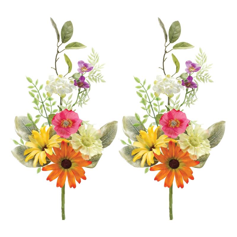 Mixed Spring Floral Spray (Set of 2)