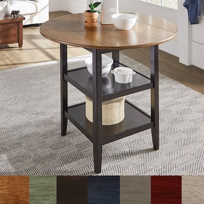 Eleanor Round Counter-height Drop-leaf Table by iNSPIRE Q Classic