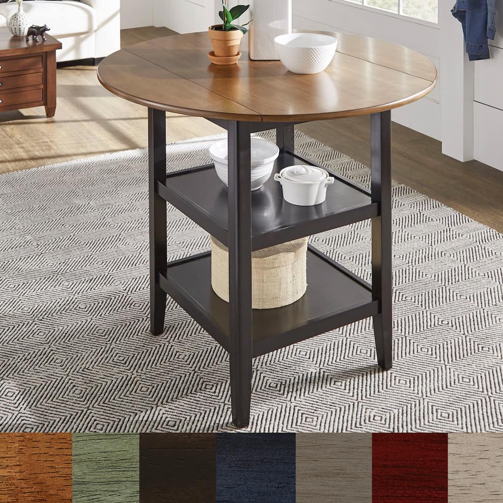 Eleanor Round Counter-height Drop-leaf Table by iNSPIRE Q Classic