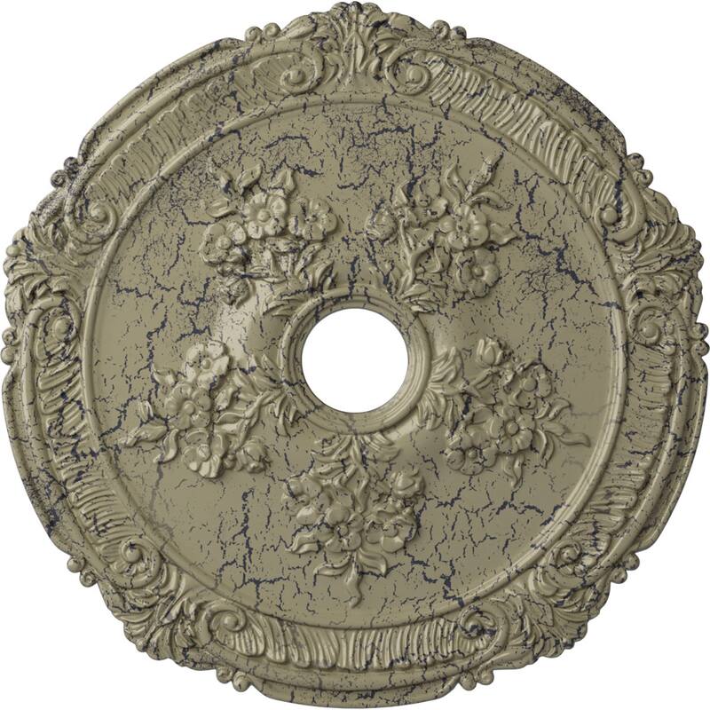 26"OD x 3 3/4"ID x 1 1/2"P Attica with Rose Ceiling Medallion