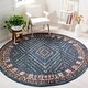 preview thumbnail 3 of 11, SAFAVIEH Handmade Aspen Hatsumi Moroccan Boho Wool Rug 3' Round - Rust/Green - Round