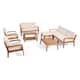Option teak finish + beige cushion