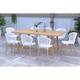 Option White Sidechair - Wood Legs