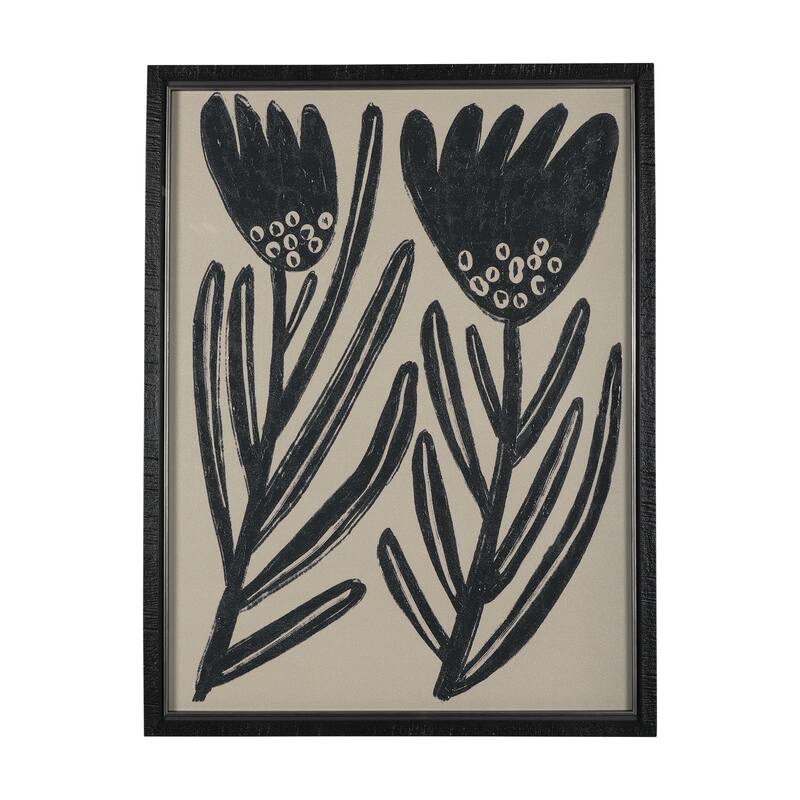Simple Floral - Lively Framed Art Print