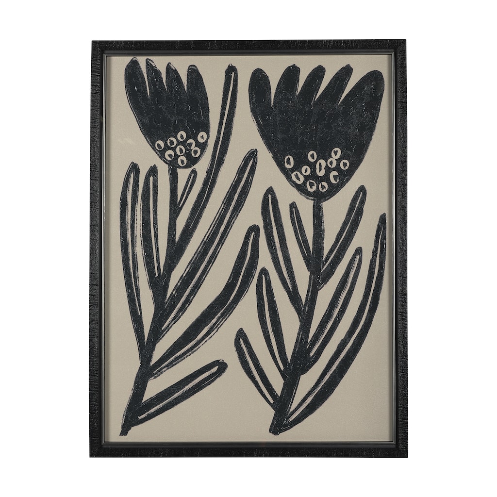 Simple Floral - Lively Framed Art Print