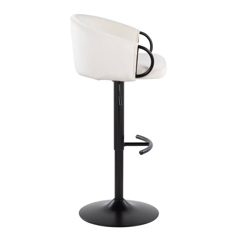 Silver Orchid Battista Adjustable Bar Stool (Set of 2)