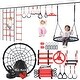 preview thumbnail 2 of 7, 50 ft Ninja Warrior Obstacle Course for Kids with Tree Swing Set, Tree Jungle Gym Outdoor Playset for Backyard