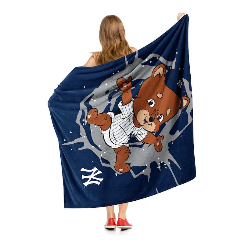 MLB Mascots New York Yankees Silk Touch Throw Blanket