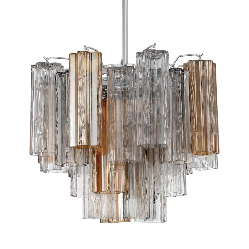 Crystorama Lighting Group ADD-300-AU Addis 4 Light 18" Wide Waterfall - Polished Chrome