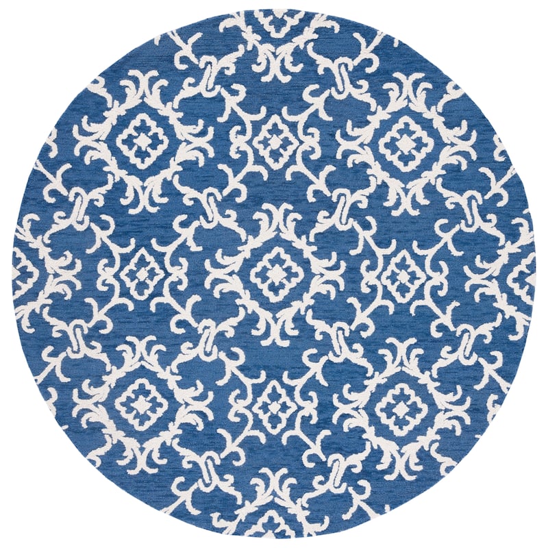 SAFAVIEH, Handmade Blossom Vesela Modern Floral Wool Rug