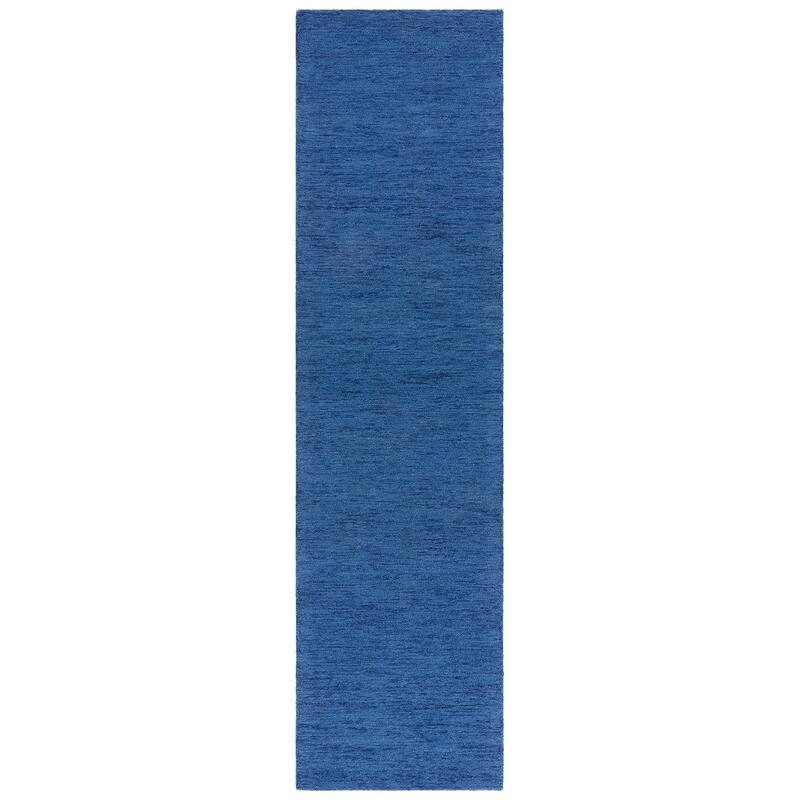 SAFAVIEH, Handmade Metro Trientke Wool Rug - 2'3" x 9' Runner - Navy