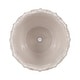 preview thumbnail 9 of 32, Plant Pot - Ivory Ceramic Round Iridescent Floral Crown, 6"