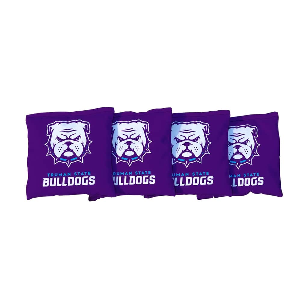 Truman State University TSU Bulldogs Purple Cornhole Bags