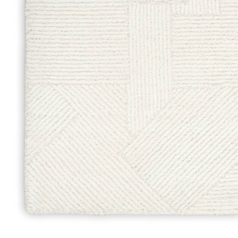 Michael Amini Abstract Linear Shimmer Area Rug