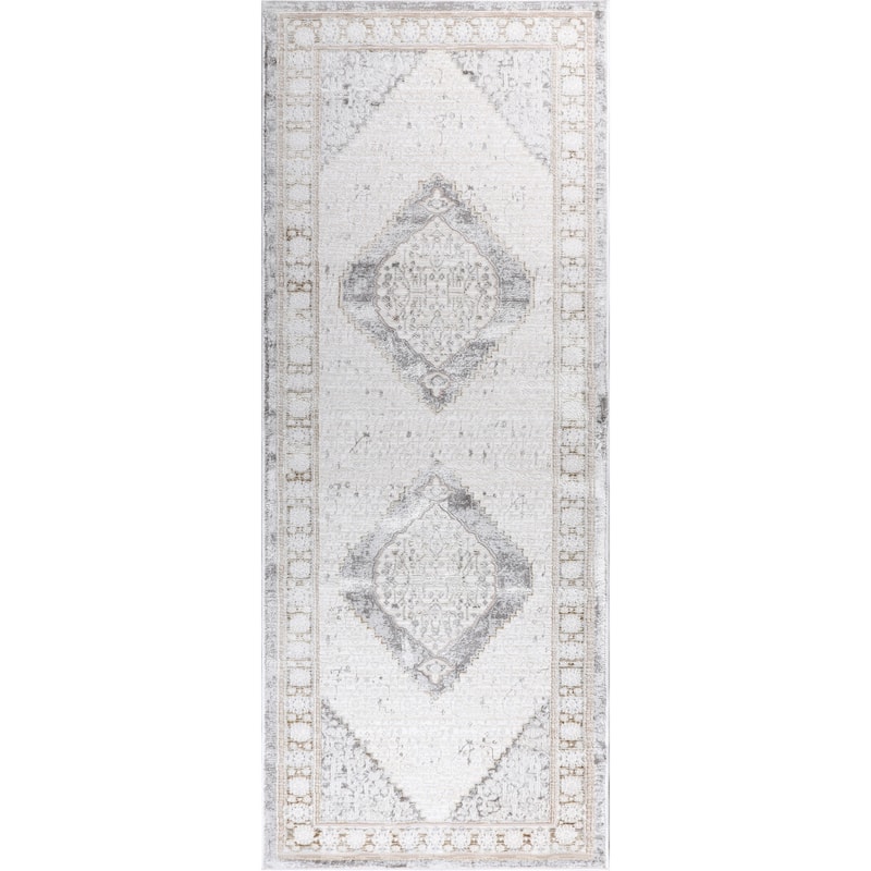 Viana Collection Modern Abstract Area Rug - 2'6x7'7