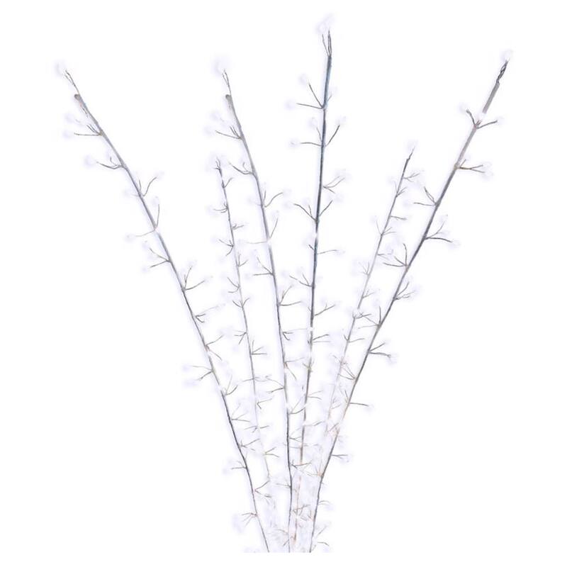 Celebrations LED Pure White Lighted Branches 38 in. Yard Decor