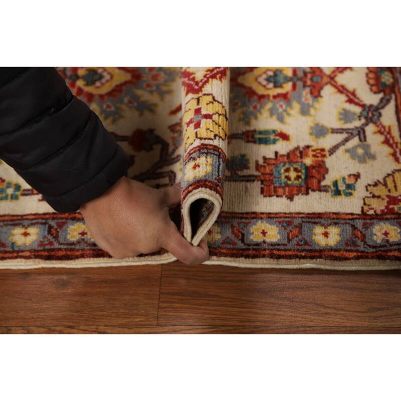 Floral Kazak Oriental Foyer Rug Hand-Knotted Wool Carpet - 2'0" x 3'0"