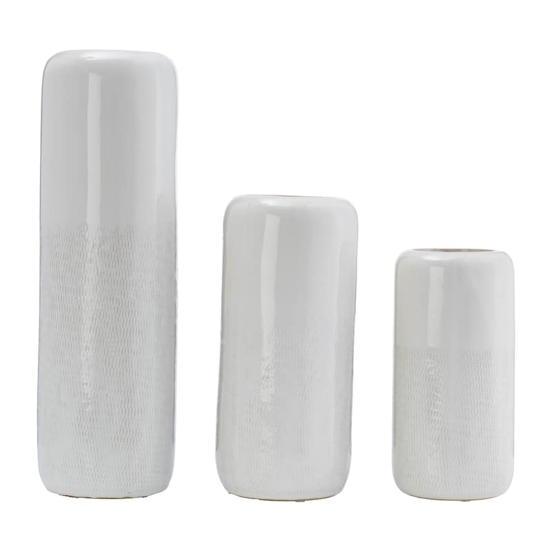 Sagebrook Home Neutral Ceramic Vase