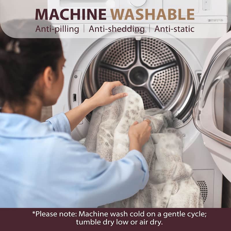 Soft Plush Faux Fur Fuzzy Throw