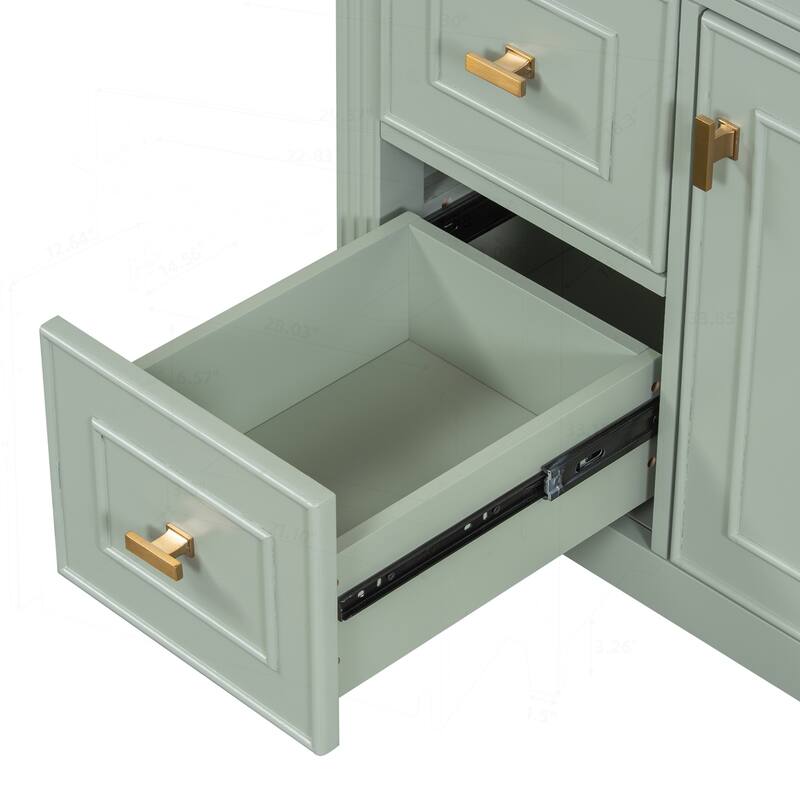 Modern Bathroom Vanity with Multiple Storage Options