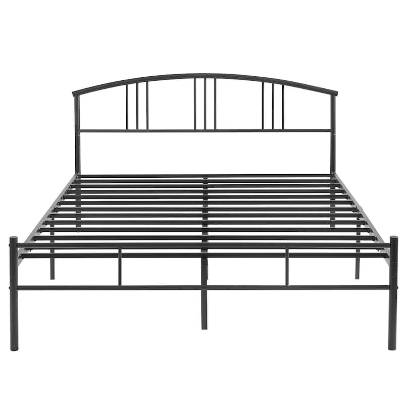 VECELO Bed Frame with Headboard & Metal Slat,Easy Set up- Twin/Full/QueenSize Bed