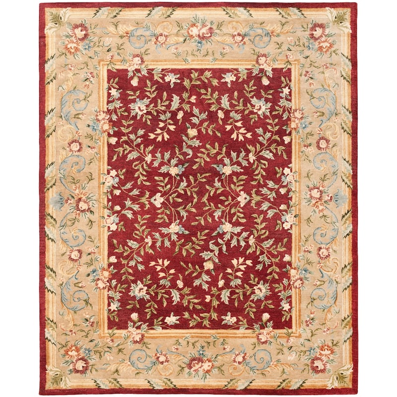 SAFAVIEH Handmade Bergama Tiny Oriental Hand-spun Wool Rug