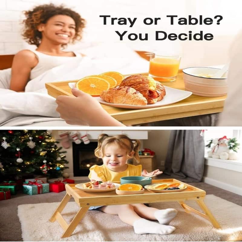 Bamboo Bed Tray Table