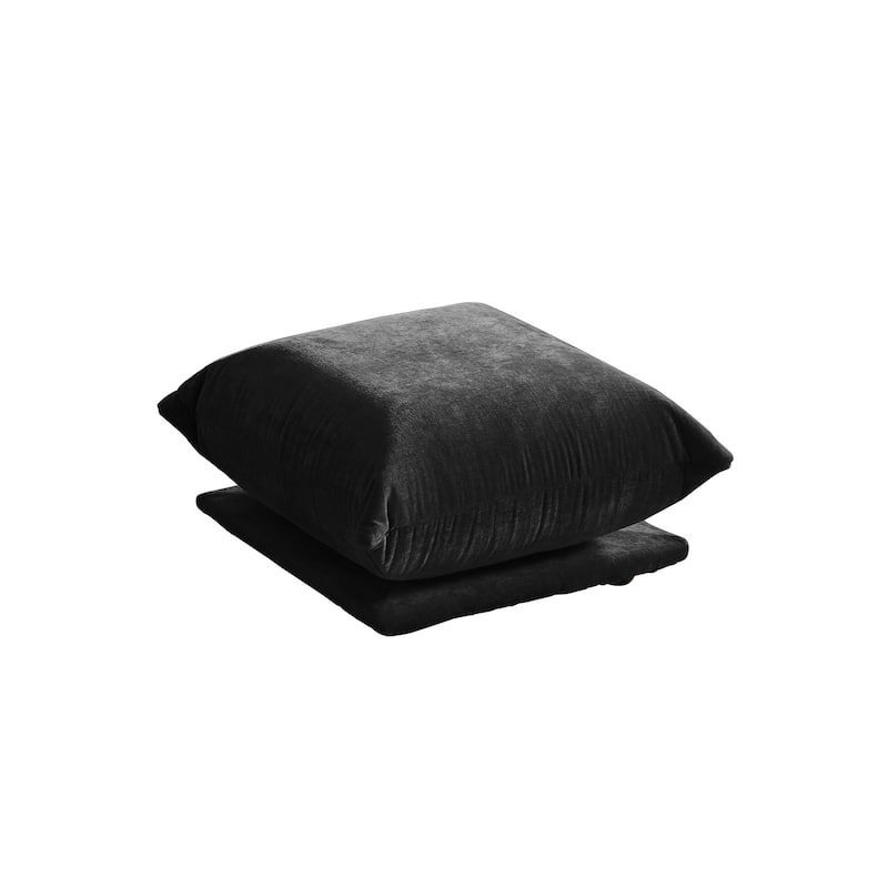 L-Shaped Sectional Sofa, Minimalist Chenille Modular Sofas Couches With Ottoman