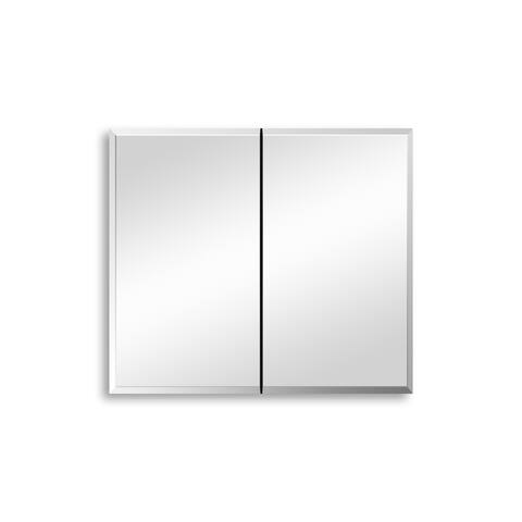 30 x 26 inch Double door mirror medicine cabinet Surface Mount