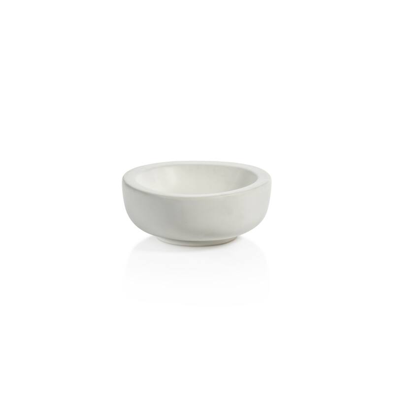 Modica 7.25" Soft Organic Shape Ceramic Bowls, Set of 2 - 7.25" x 3"