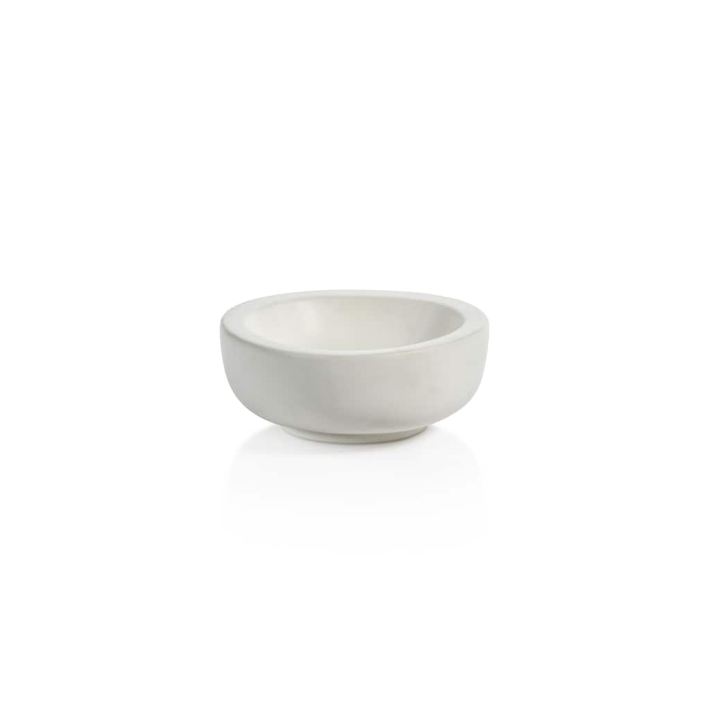 Modica 7.25" Soft Organic Shape Ceramic Bowls, Set of 2 - 7.25" x 3"