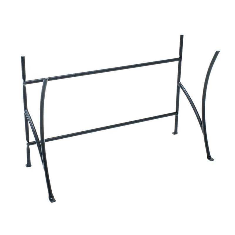 Achla Designs Stylish Trestle Indoor Outdoor Plant Stand, 22 Inch Tall, Black Powder Coat Finish