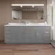 Option Dark Gray / Giotto Quartz Top / Brushed Gold