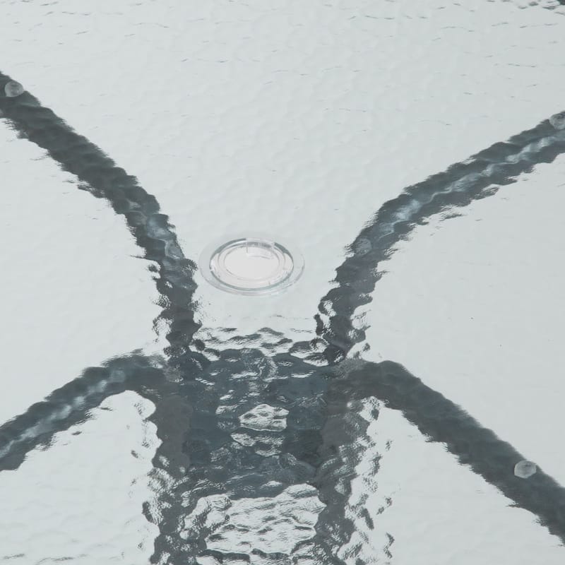 Nantucket 6 Piece Patio Garden Set with Table, Umbrella and 4 Folding Chairs