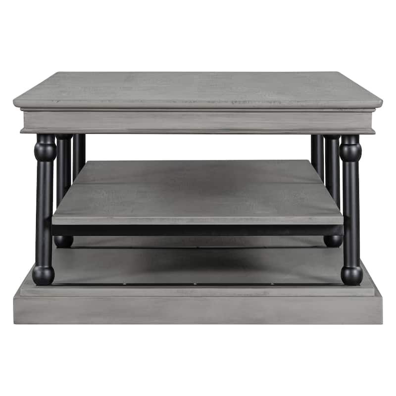 Christopher Knight Home-Thaddeus Rubberwood Coffee Table With Storage