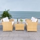 preview thumbnail 3 of 44, SAFAVIEH Outdoor Vellor 4-Piece Conversation Patio Set.