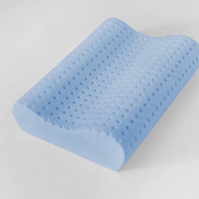 Bodipedic Classics Gel-Infused Contour Memory Foam Bed Pillow - White