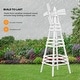 preview thumbnail 9 of 11, 6FT Wood Windmill Backyard Garden Decoration Weathervane