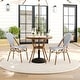 preview thumbnail 6 of 29, Martha Stewart All Weather Woven Bistro Table and Chairs Set with Aluminum Frames - 19"W x 21.75"D x 35"H