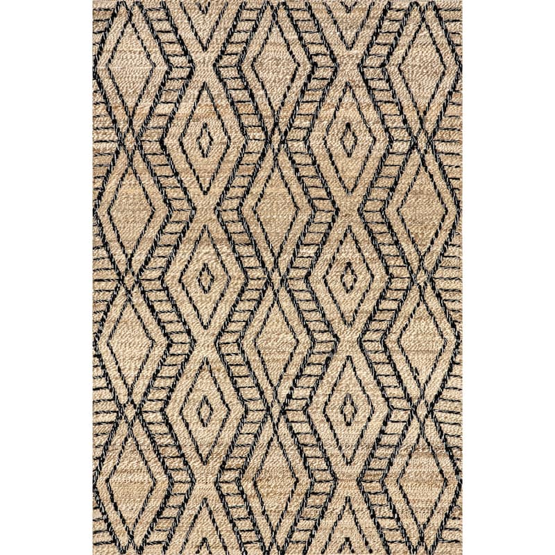 Nuloom Betony Modern Trellis Jute Blend Area Rug